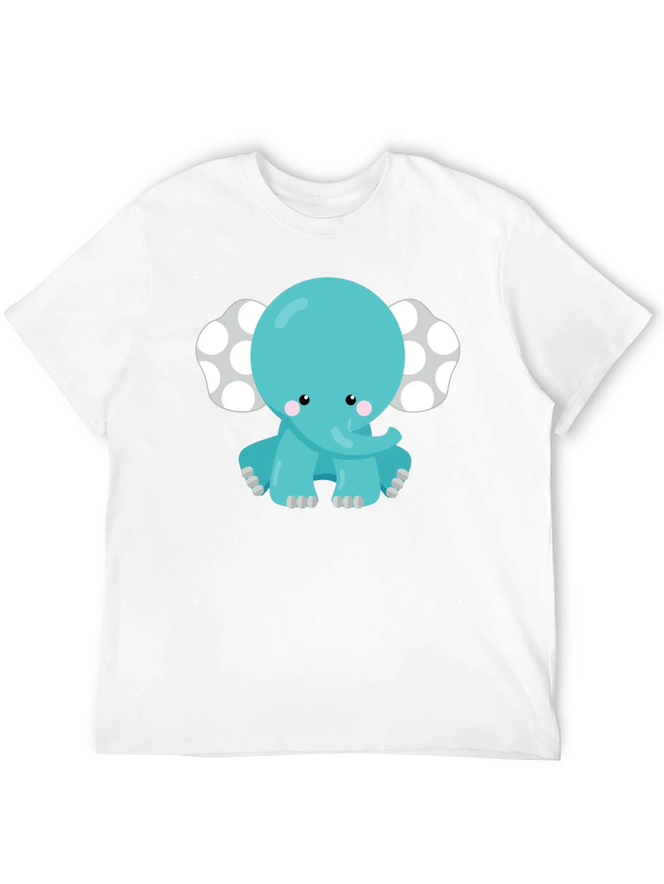 Cute Cartoon Elephant Graphic Tee
