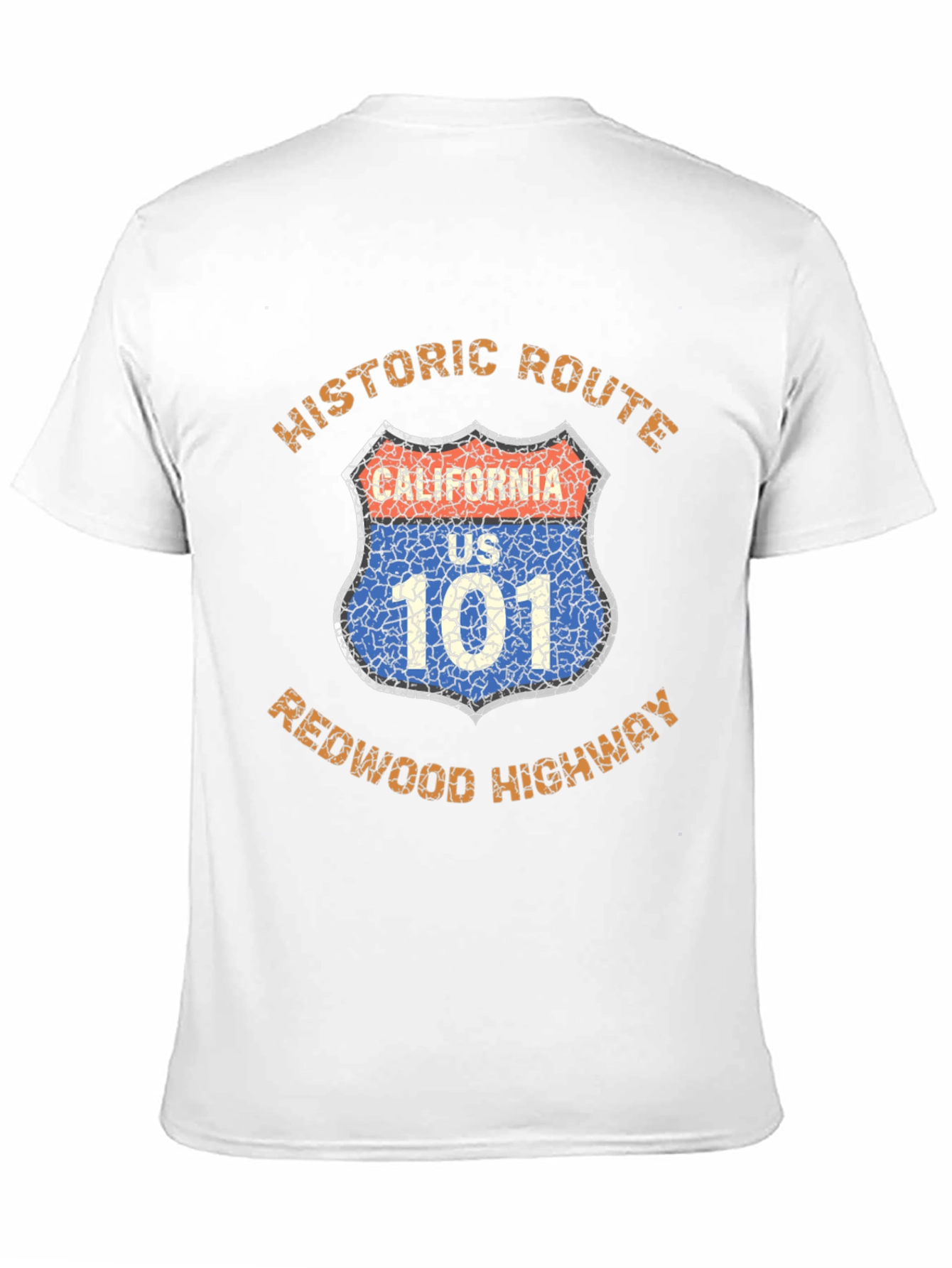 Historic Route 101 Redwood Highway Graphic T-Shirt