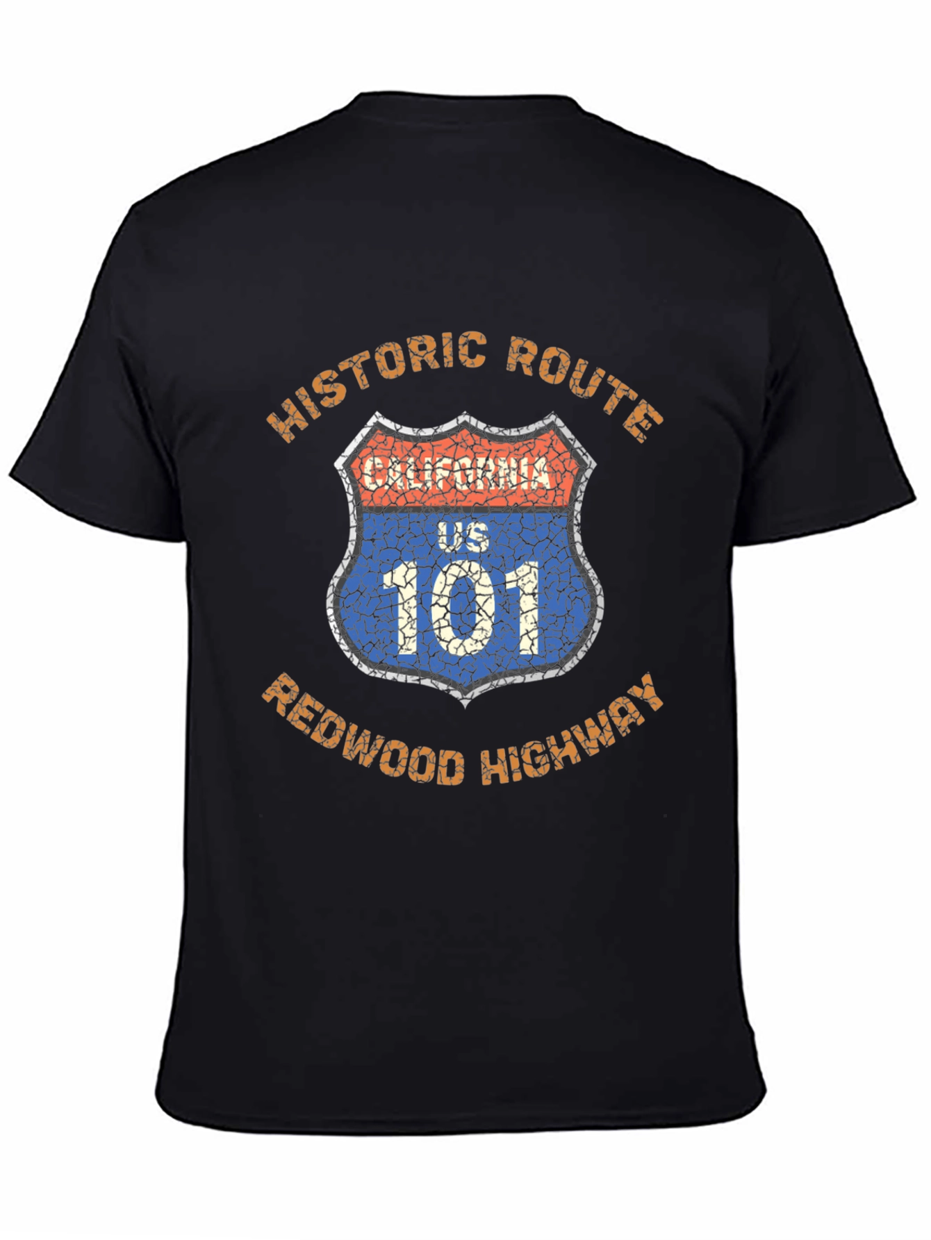 Historic Route 101 Redwood Highway Graphic T-Shirt