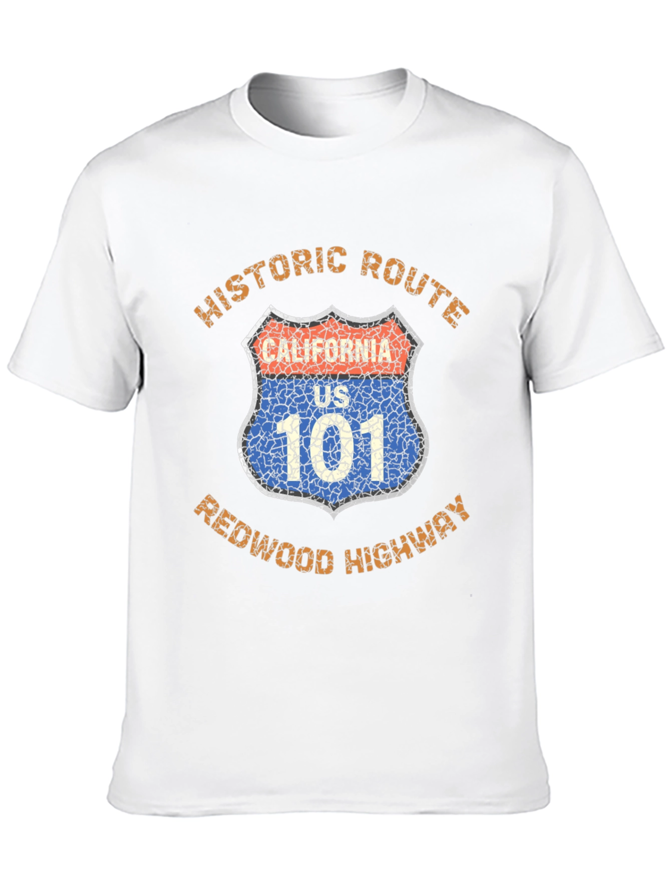 Historic Route 101 Redwood Highway Graphic T-Shirt