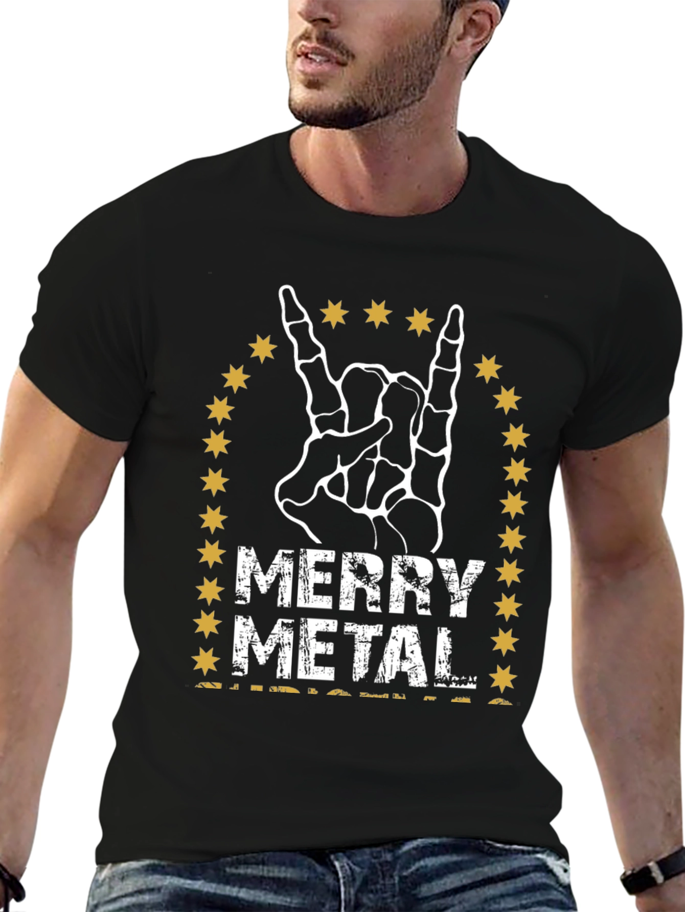 Merry Metal Rock Hand T-Shirt