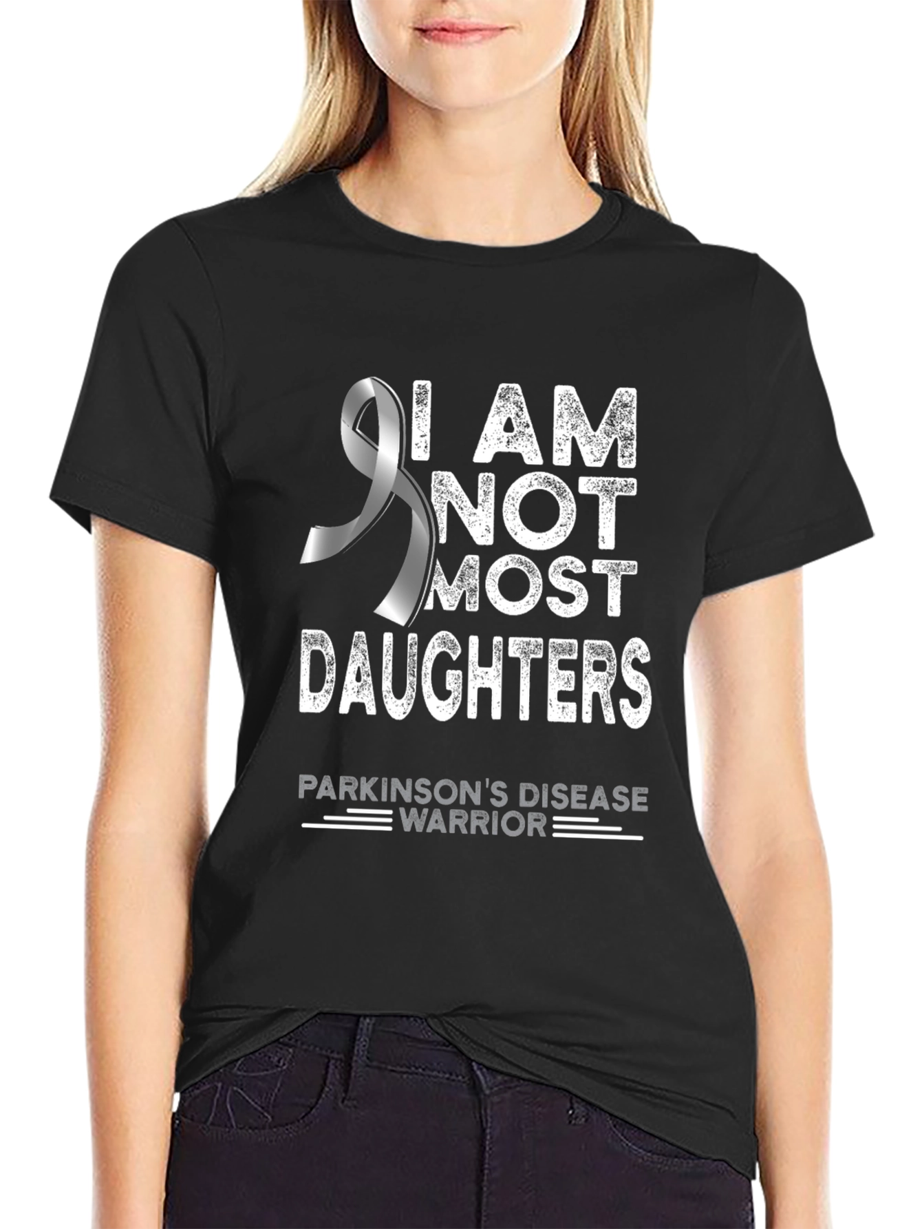 Parkinsons Daughter Warrior T-Shirt - Awareness Ribbon Tee