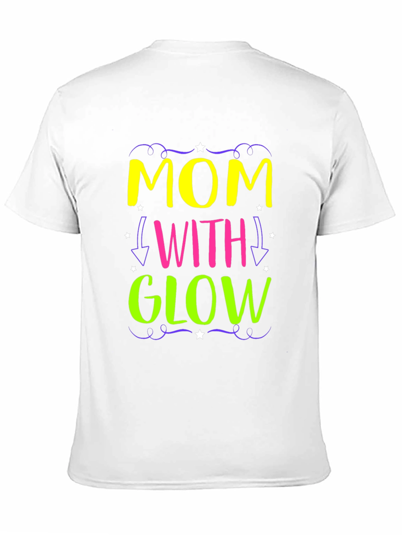 Mom With Glow - Novelty Graphic Tee