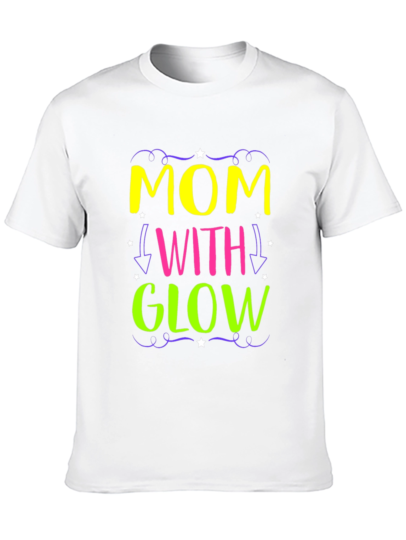 Mom With Glow - Novelty Graphic Tee