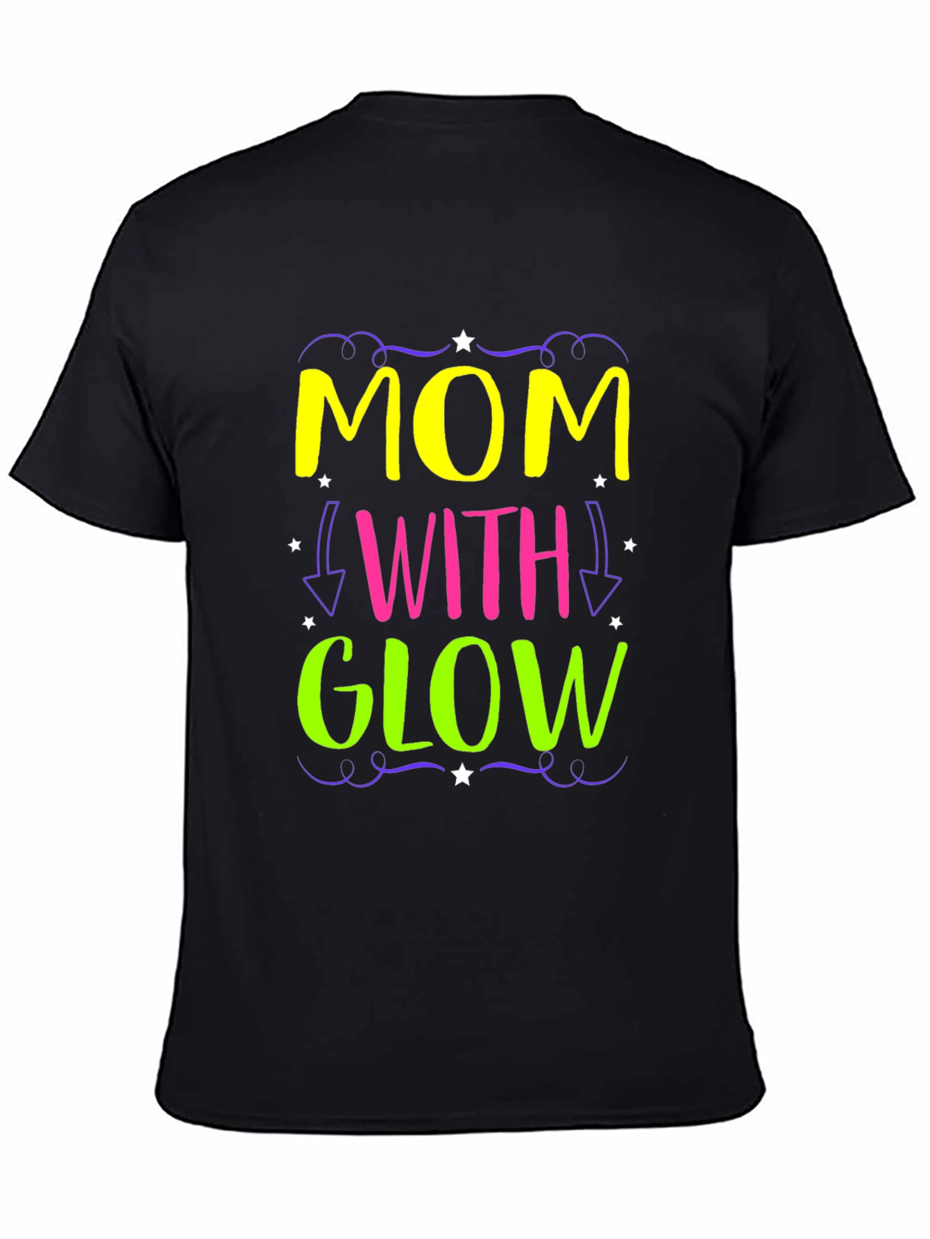 Mom With Glow - Novelty Graphic Tee
