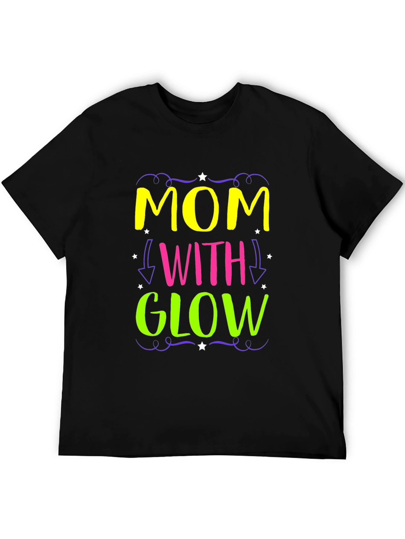 Mom With Glow - Novelty Graphic Tee