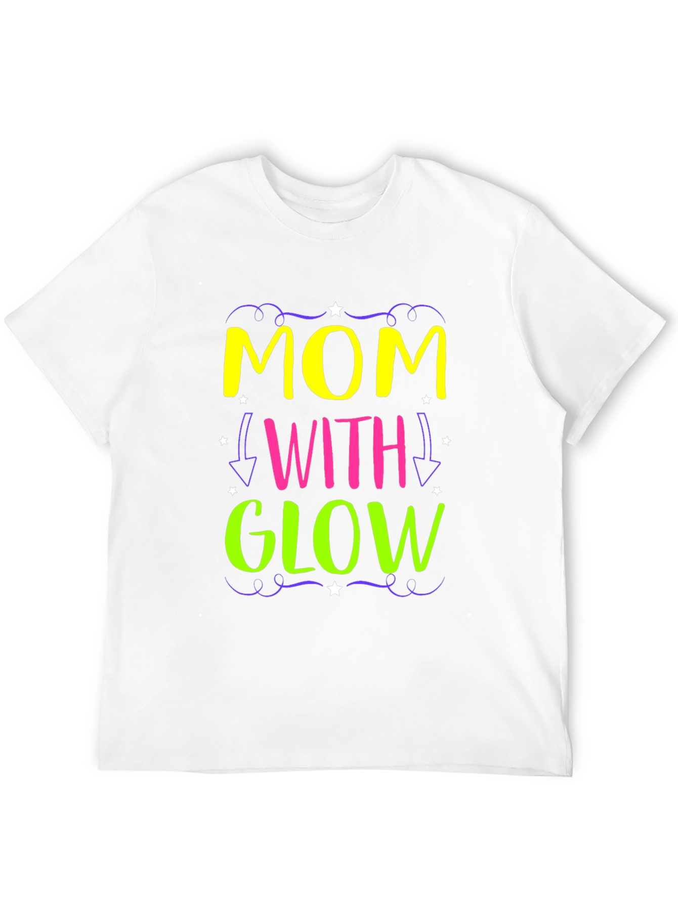 Mom With Glow - Novelty Graphic Tee