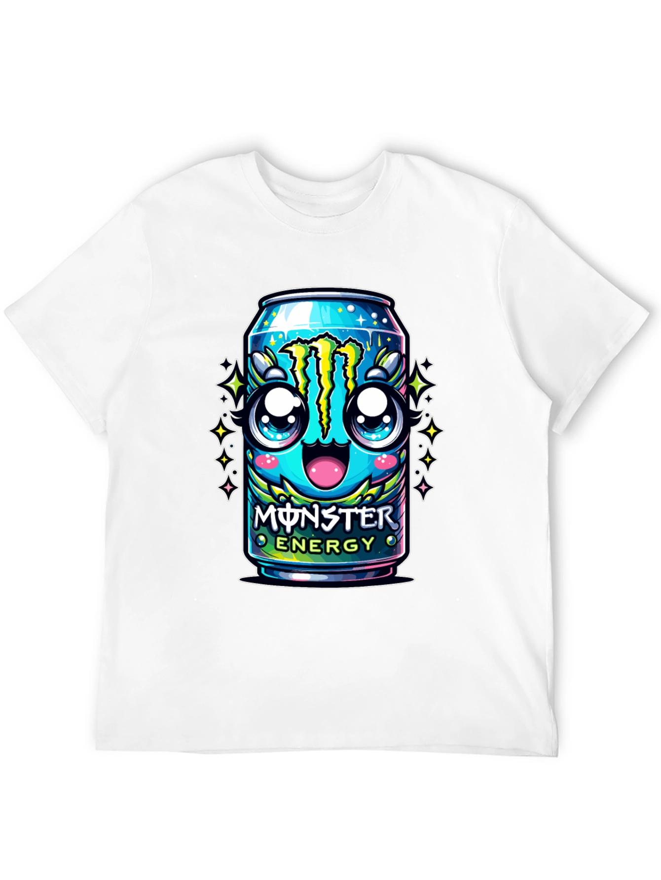 Monster Energy Kawaii Graphic Tee - Black