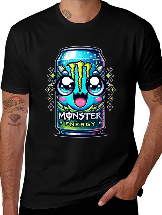 Monster Energy Kawaii Graphic Tee - Black