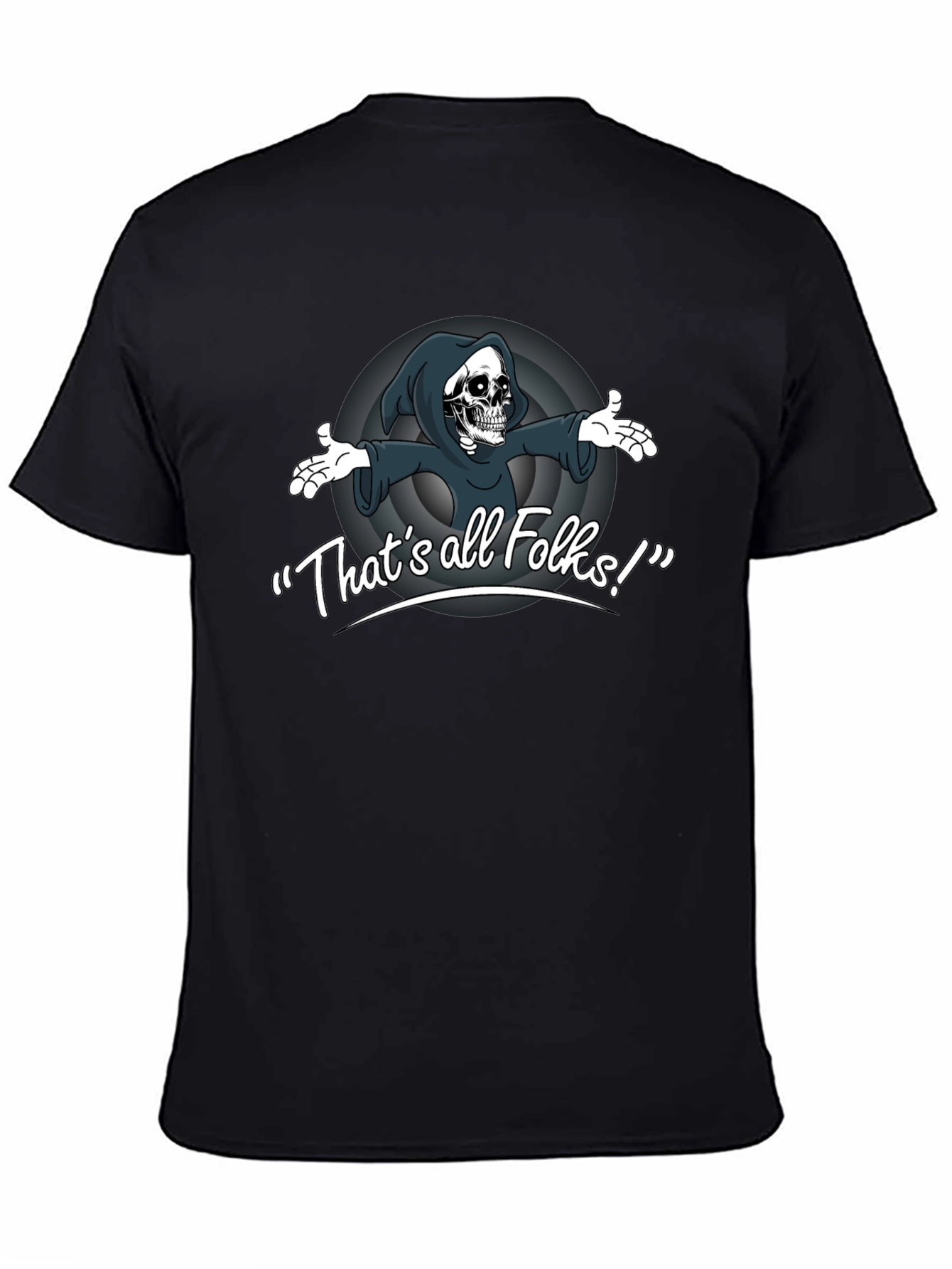 Thats All Folks Grim Reaper T-Shirt