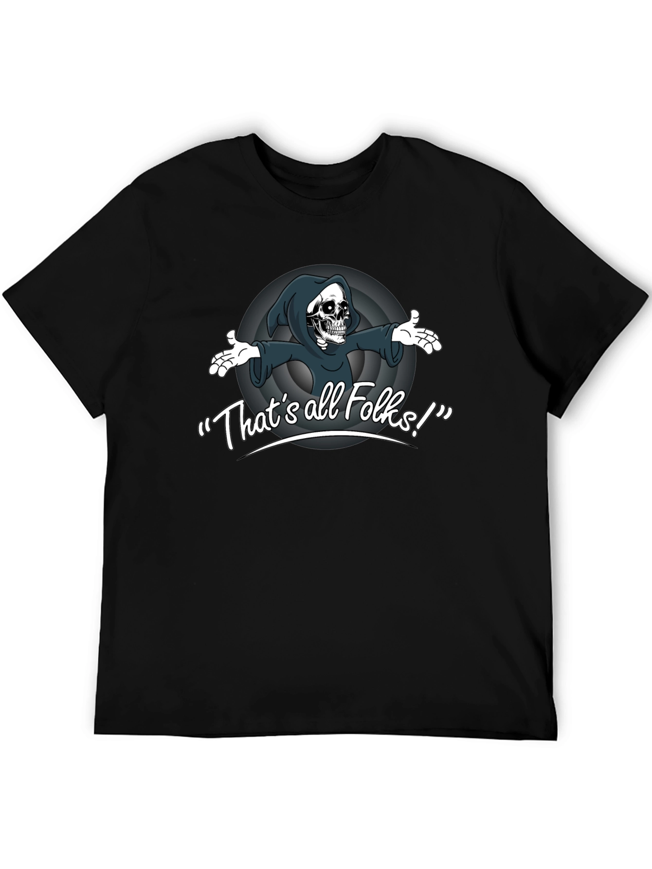 Thats All Folks Grim Reaper T-Shirt