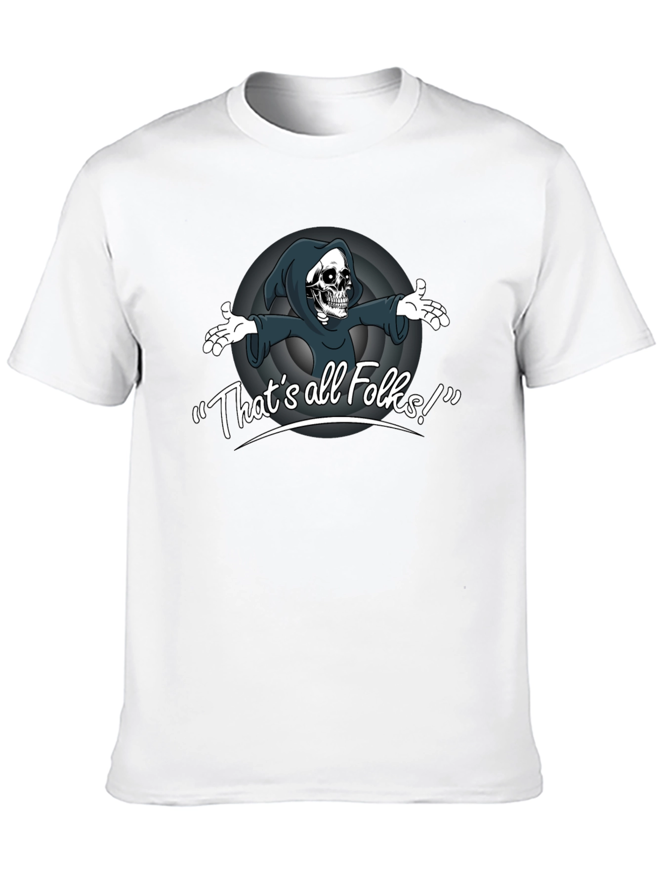 Thats All Folks Grim Reaper T-Shirt