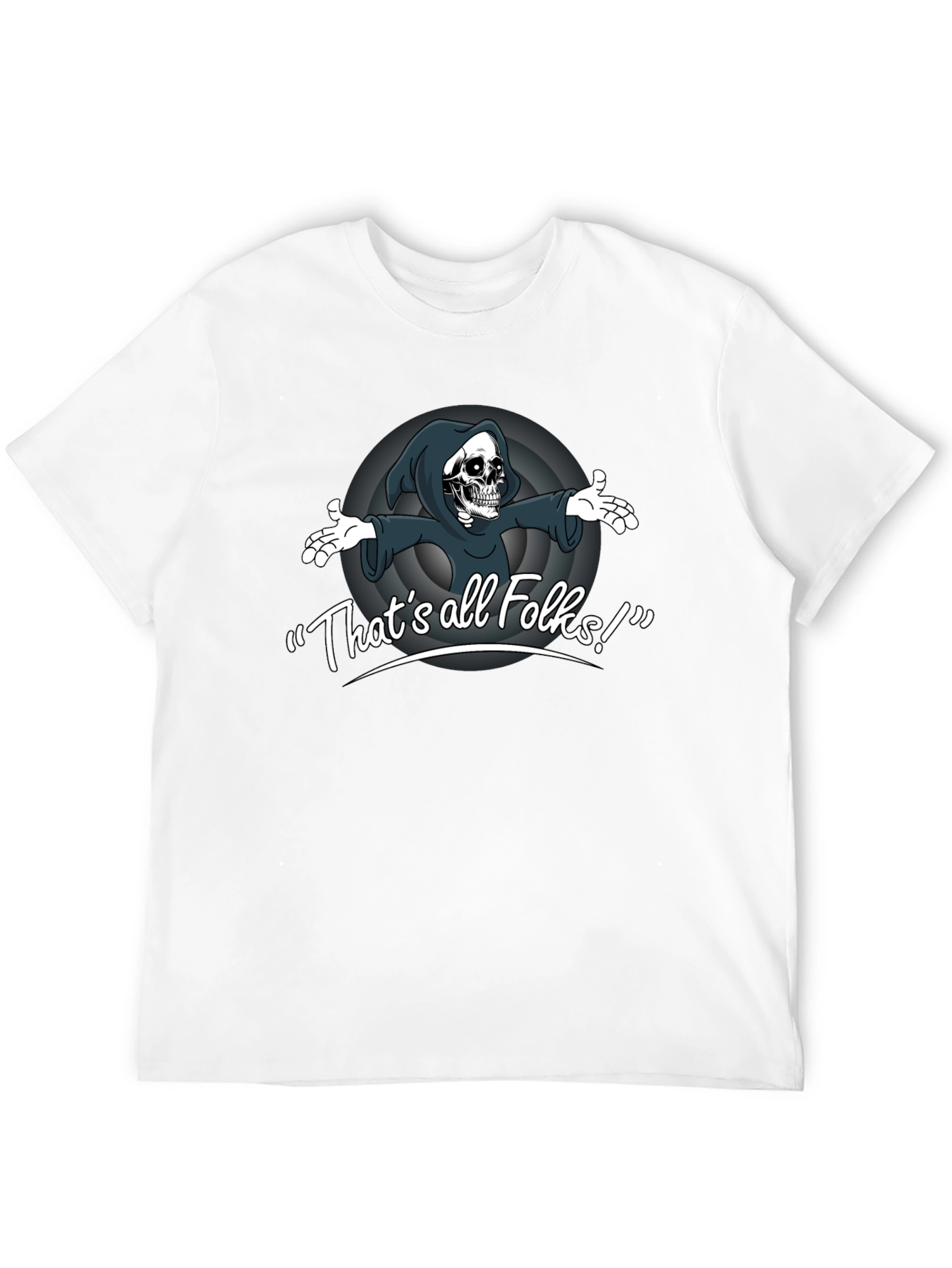 Thats All Folks Grim Reaper T-Shirt