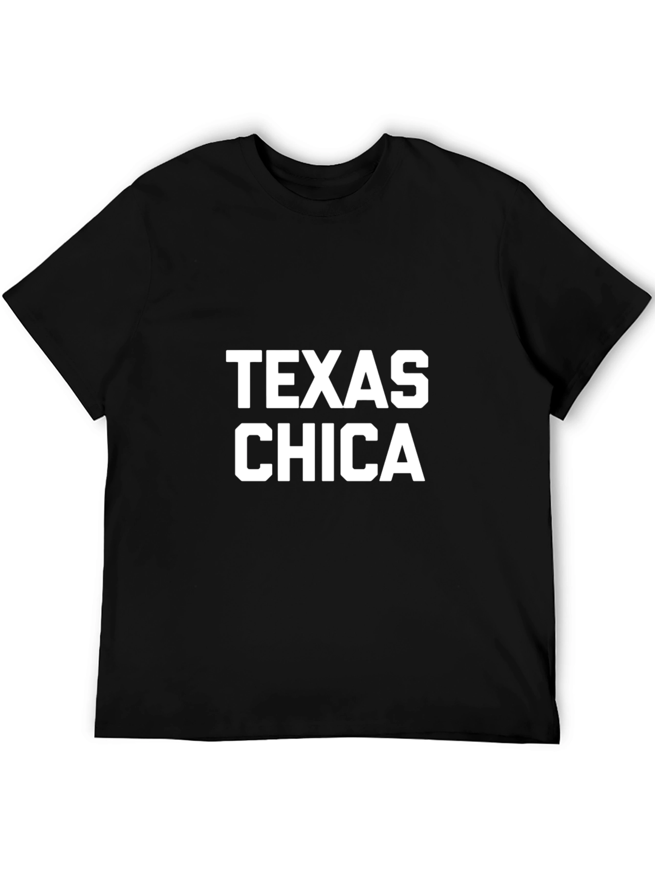 Texas Chica Graphic Tee - Black Cotton T-Shirt