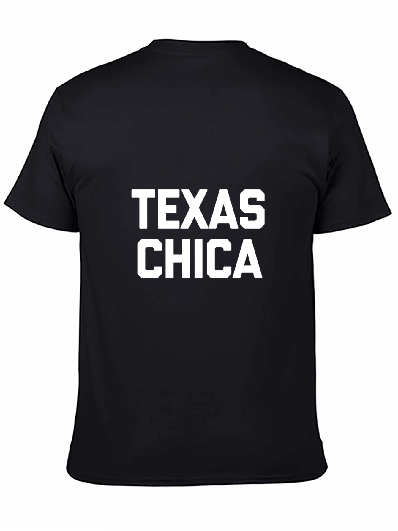Texas Chica Graphic Tee - Black Cotton T-Shirt
