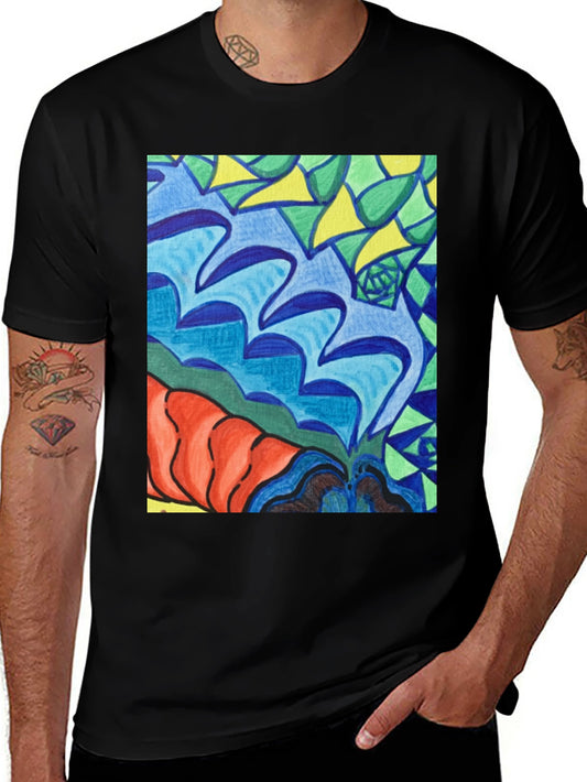 Abstract Art Tee - Bold Colors Unique Design
