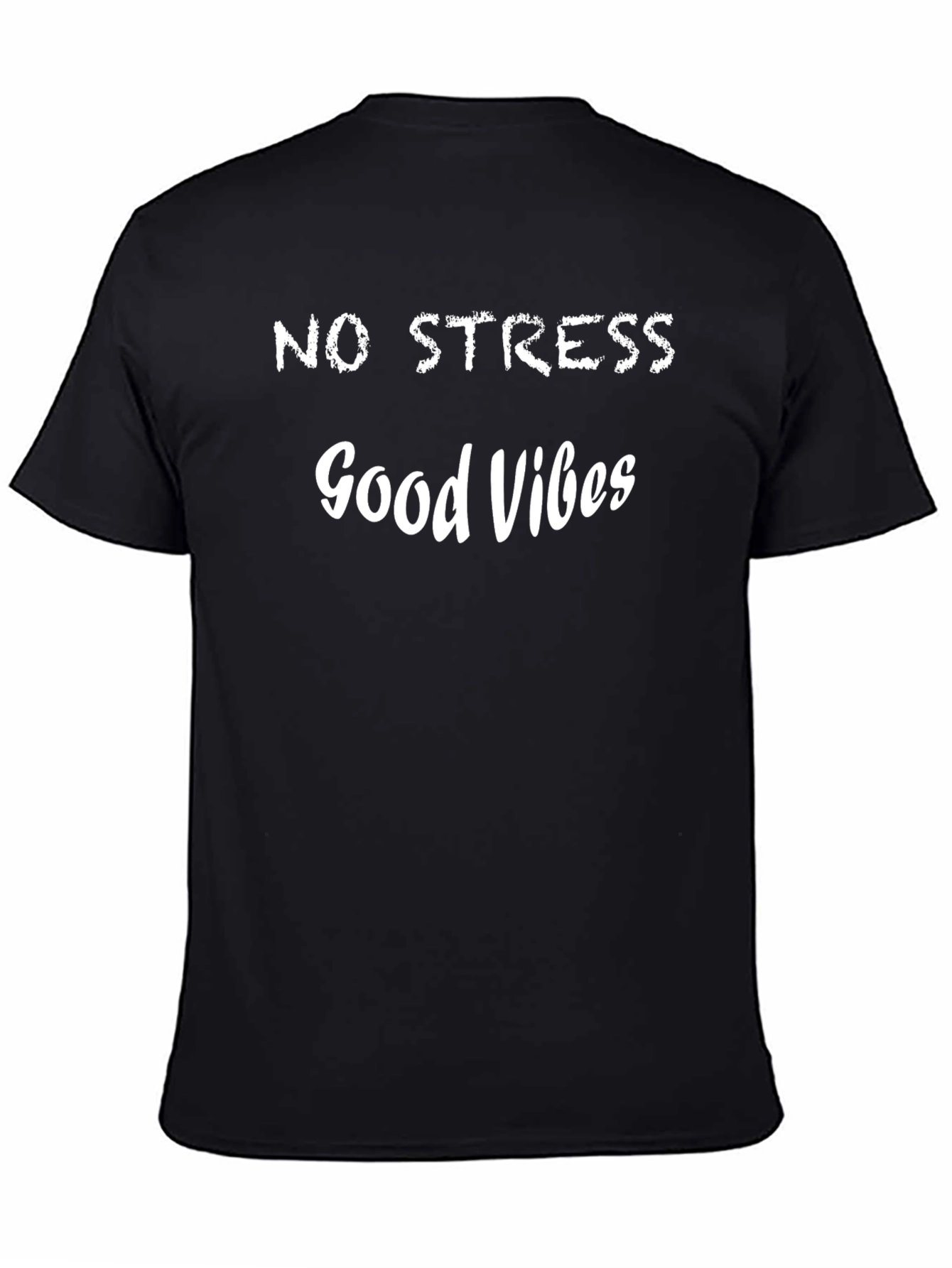 No Stress Good Vibes Black T-Shirt