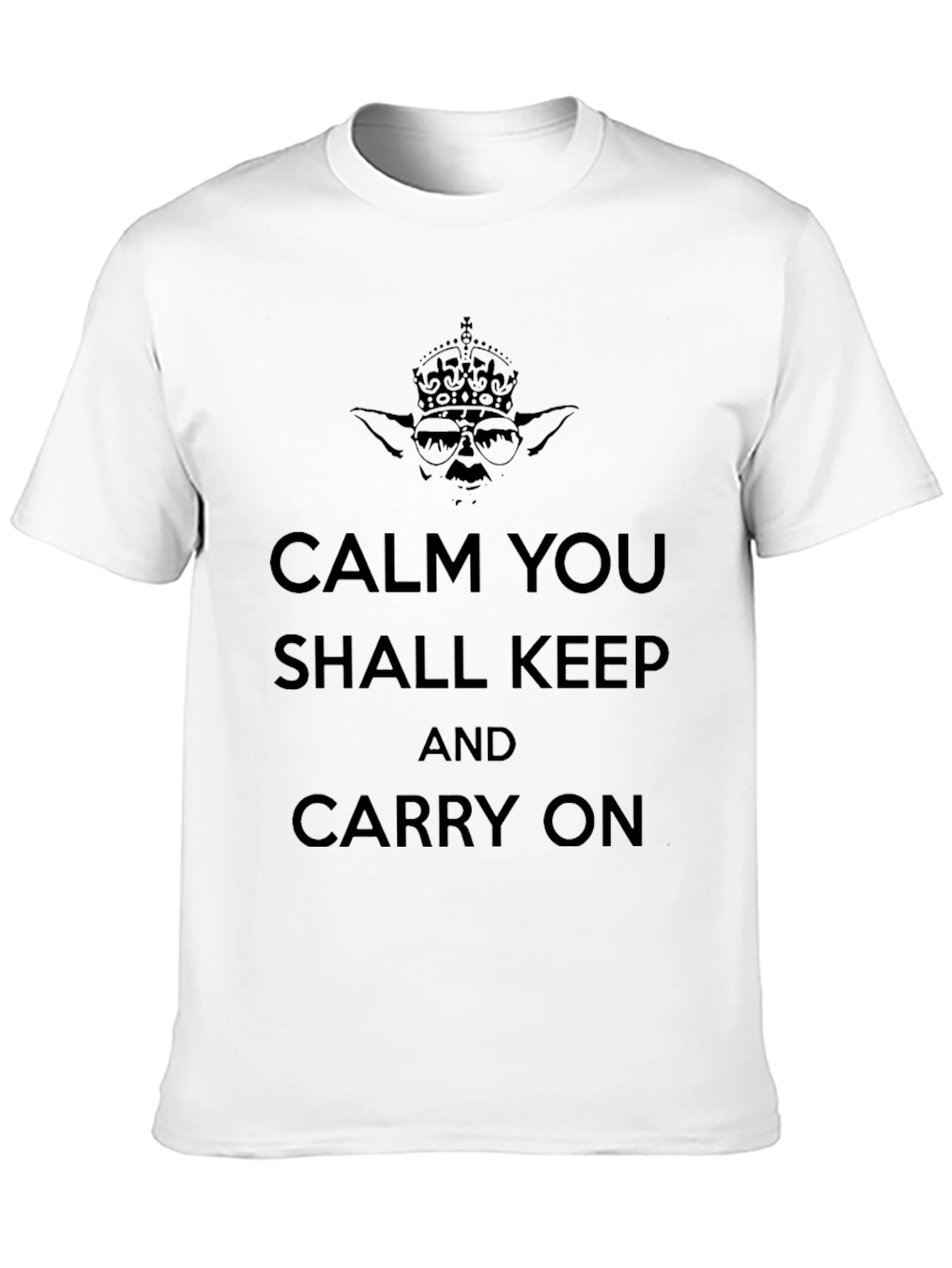 Calm Yoda Graphic T-Shirt - Keep Carry On