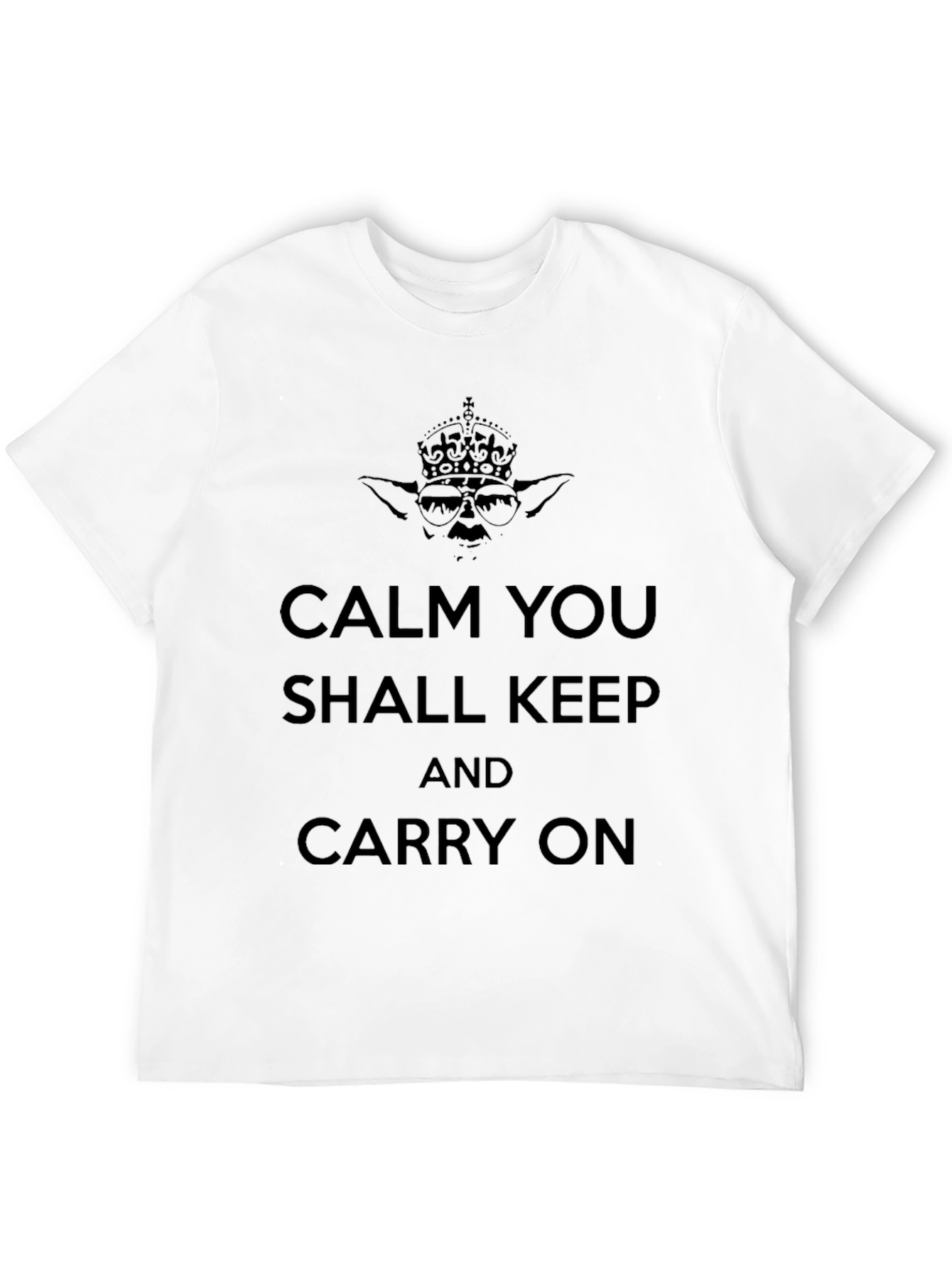 Calm Yoda Graphic T-Shirt - Keep Carry On