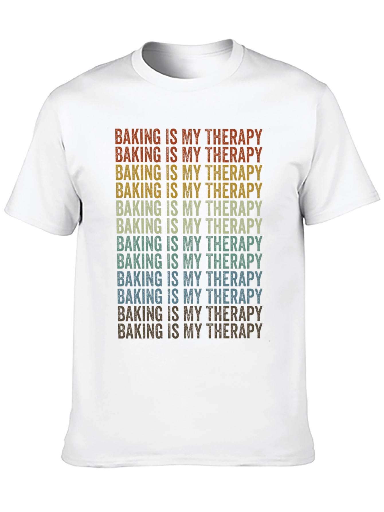 Baking is My Therapy Retro T-Shirt