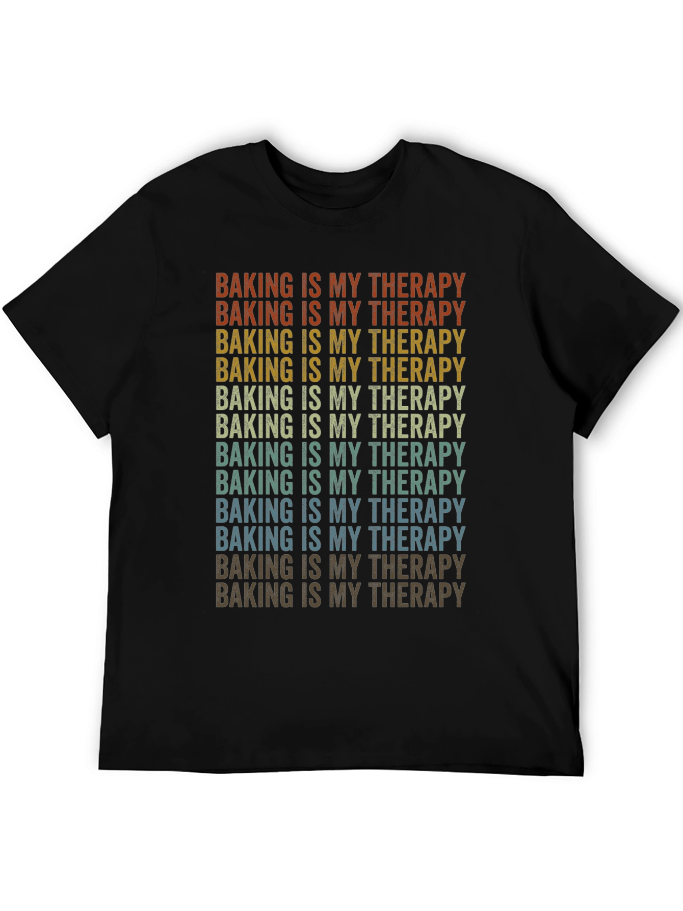 Baking is My Therapy Retro T-Shirt