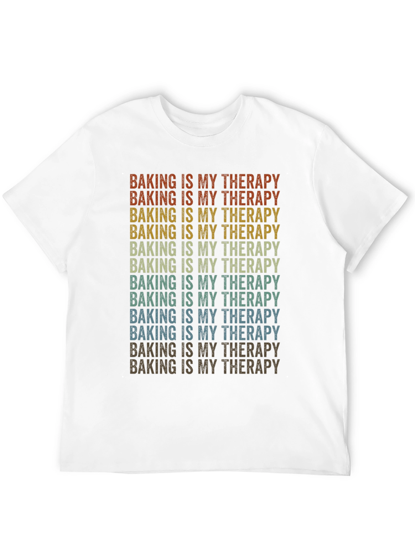 Baking is My Therapy Retro T-Shirt