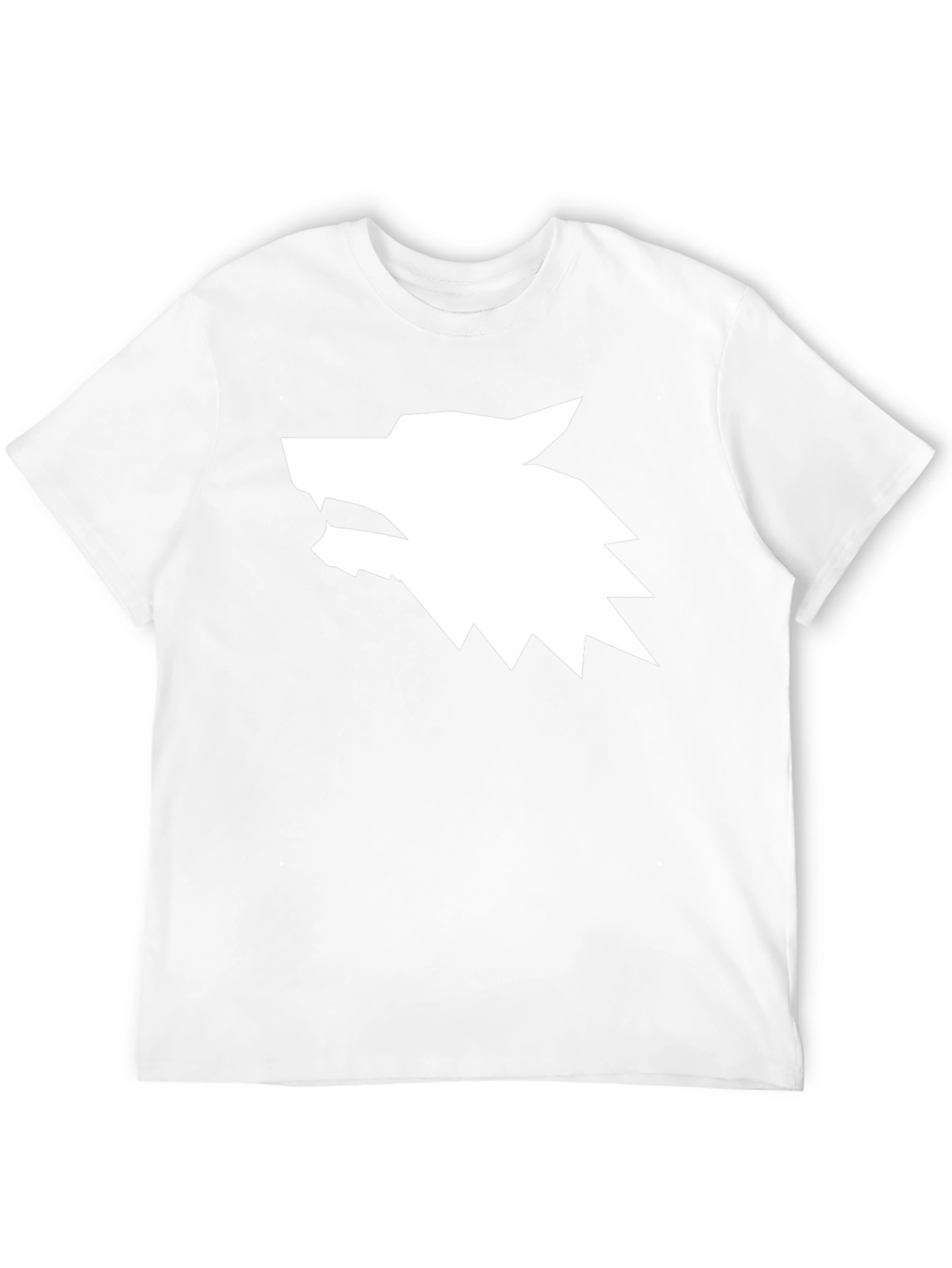 Geometric Wolf Head Graphic Tee
