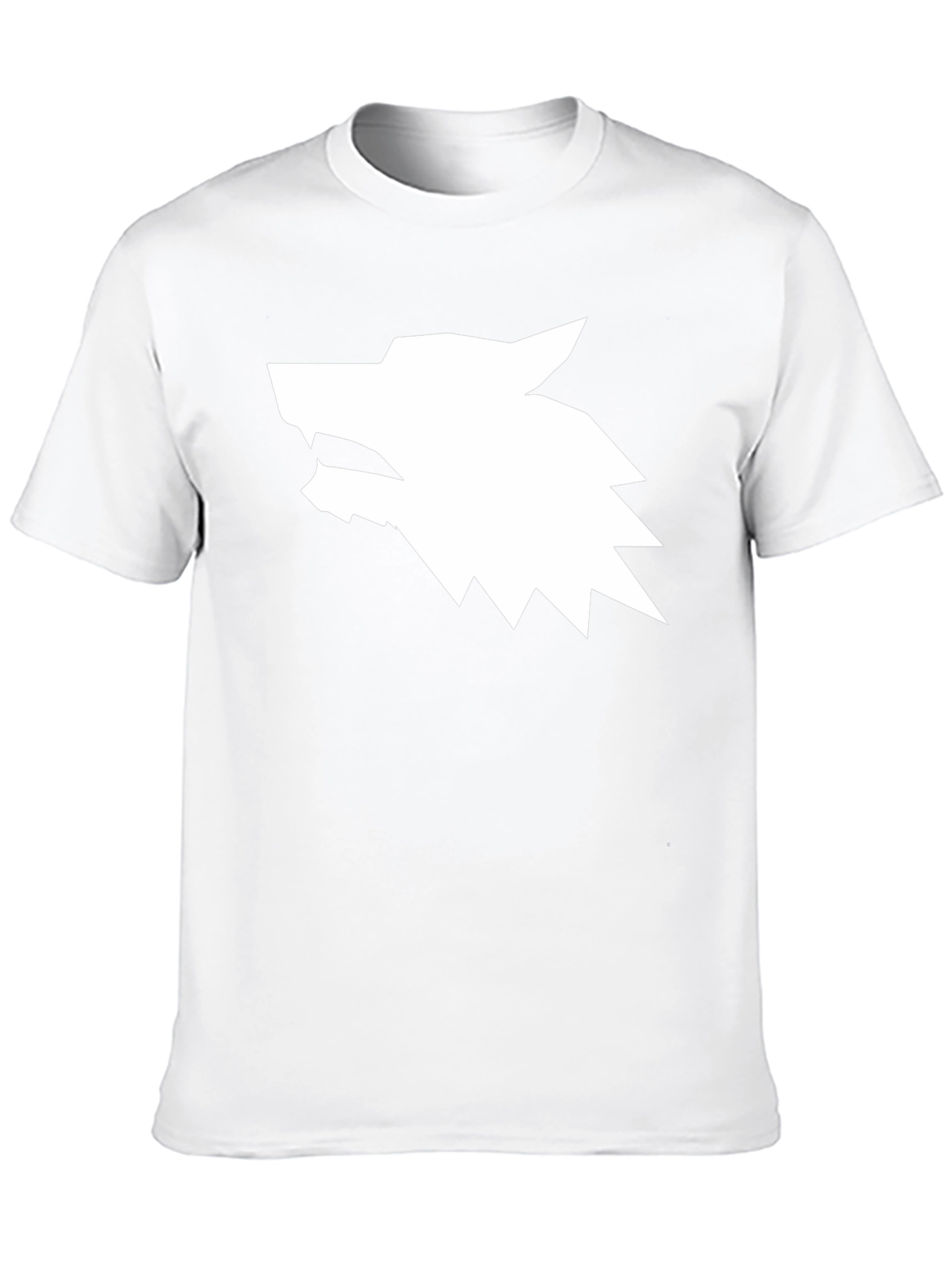 Geometric Wolf Head Graphic Tee