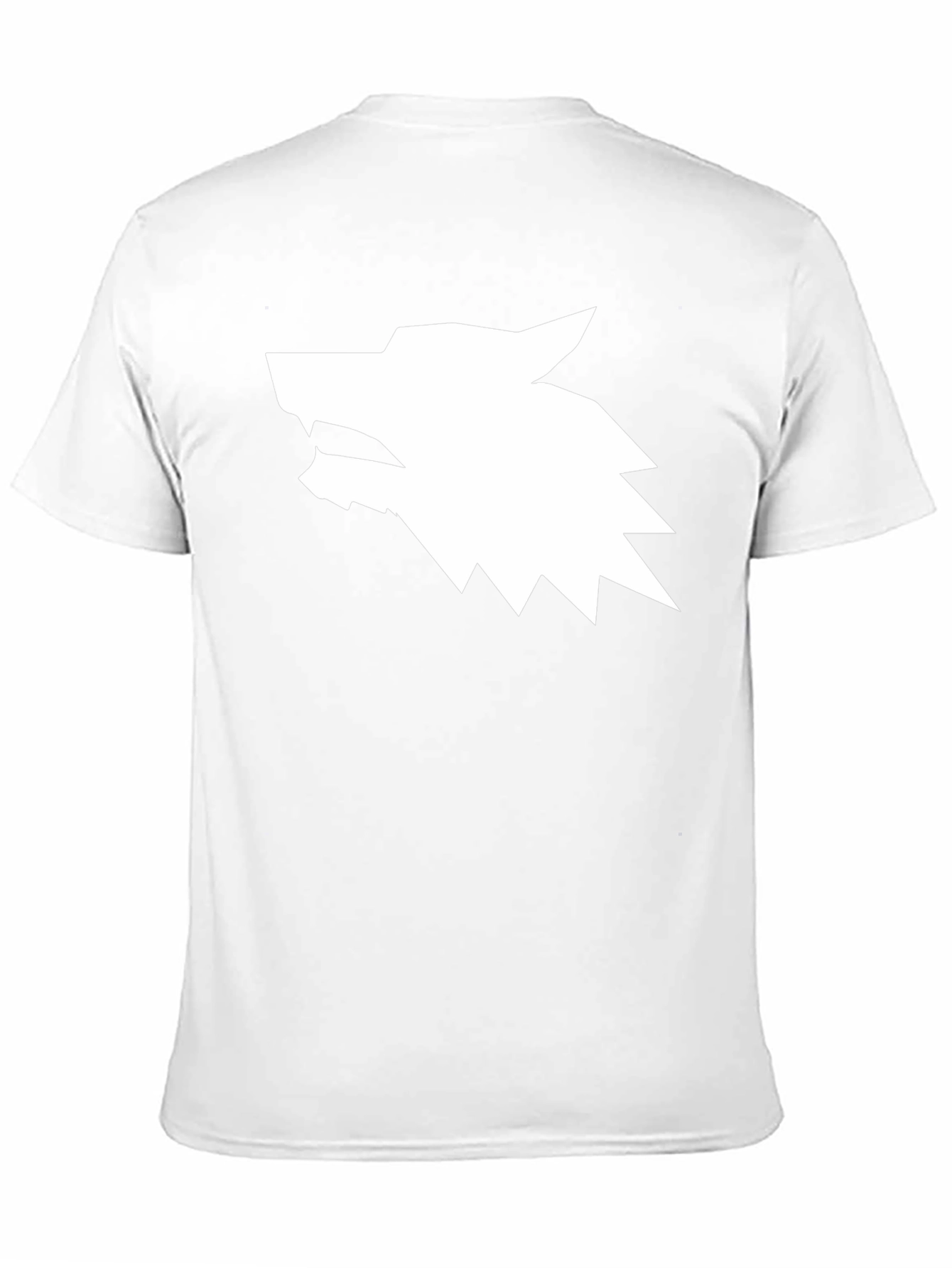 Geometric Wolf Head Graphic Tee