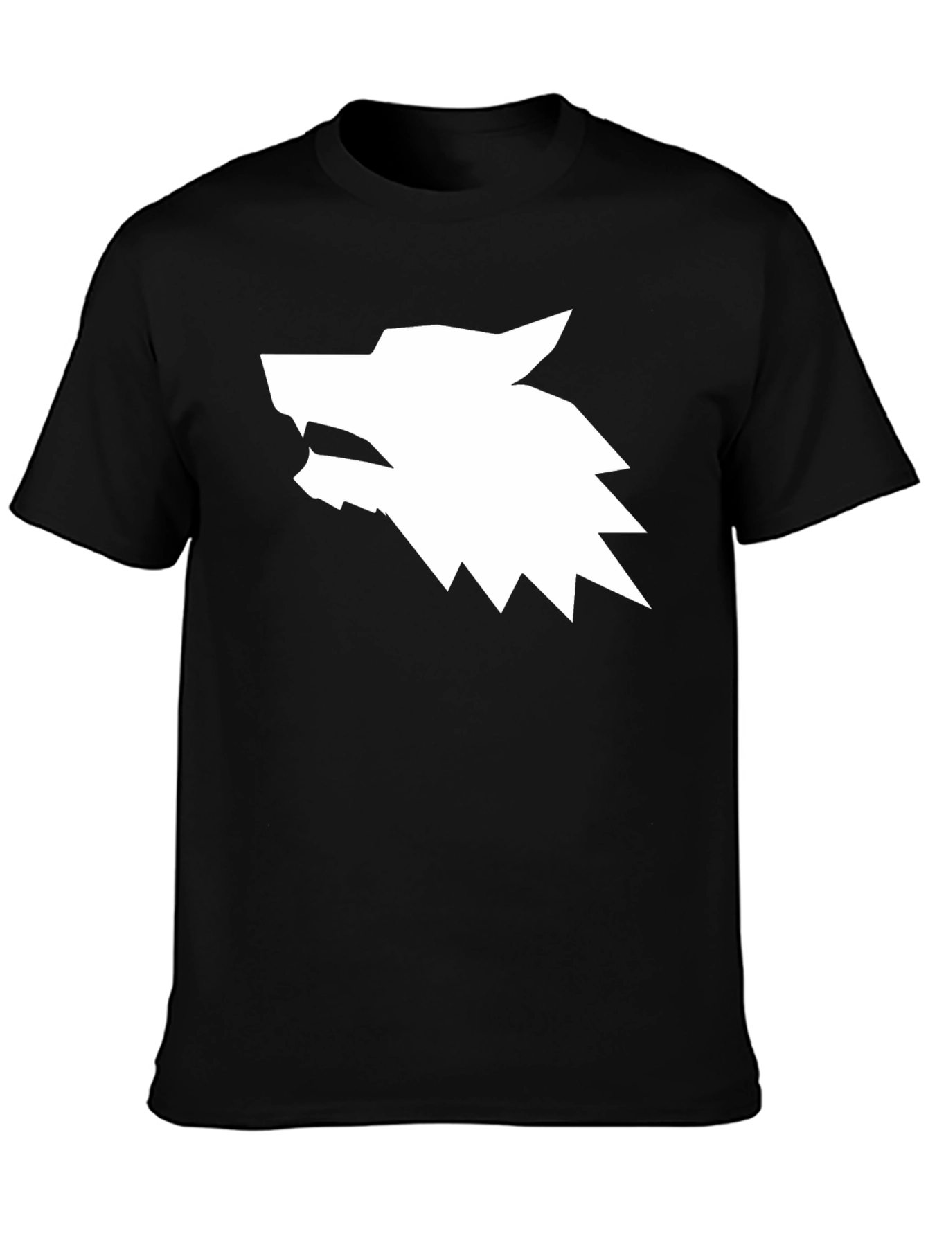 Geometric Wolf Head Graphic Tee