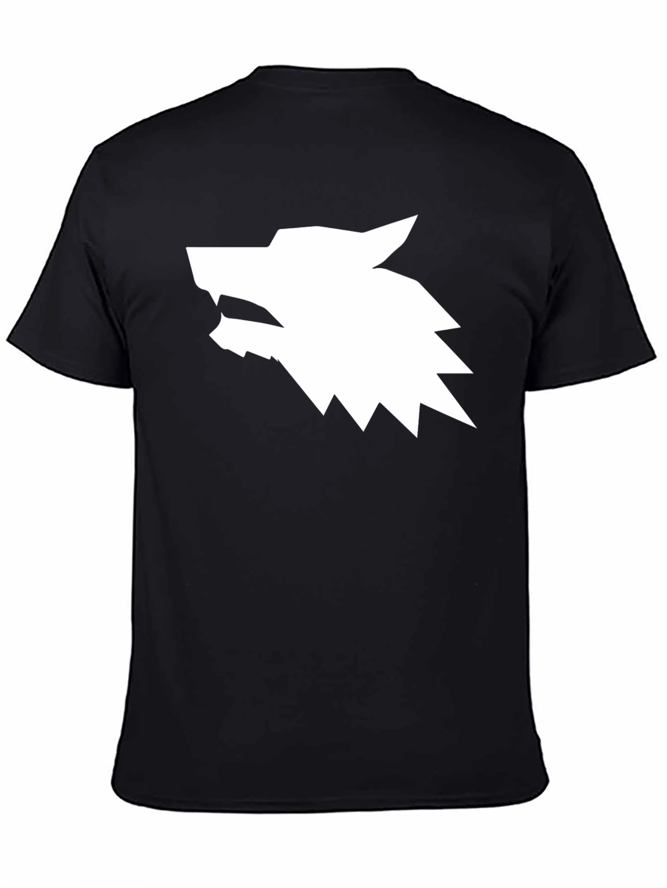 Geometric Wolf Head Graphic Tee