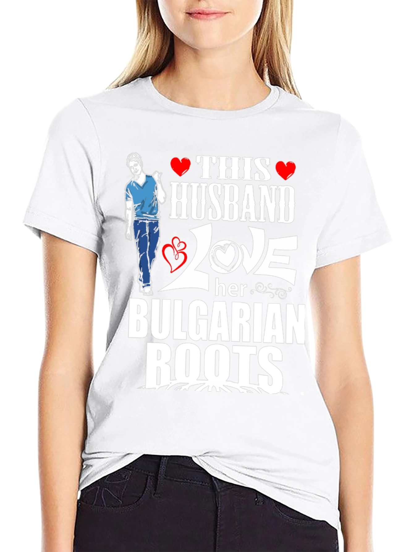 This Husband Loves Her Bulgarian Roots T-Shirt