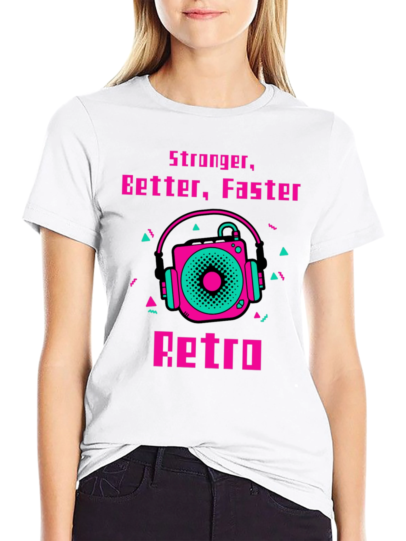Retro Record Player Graphic Tee