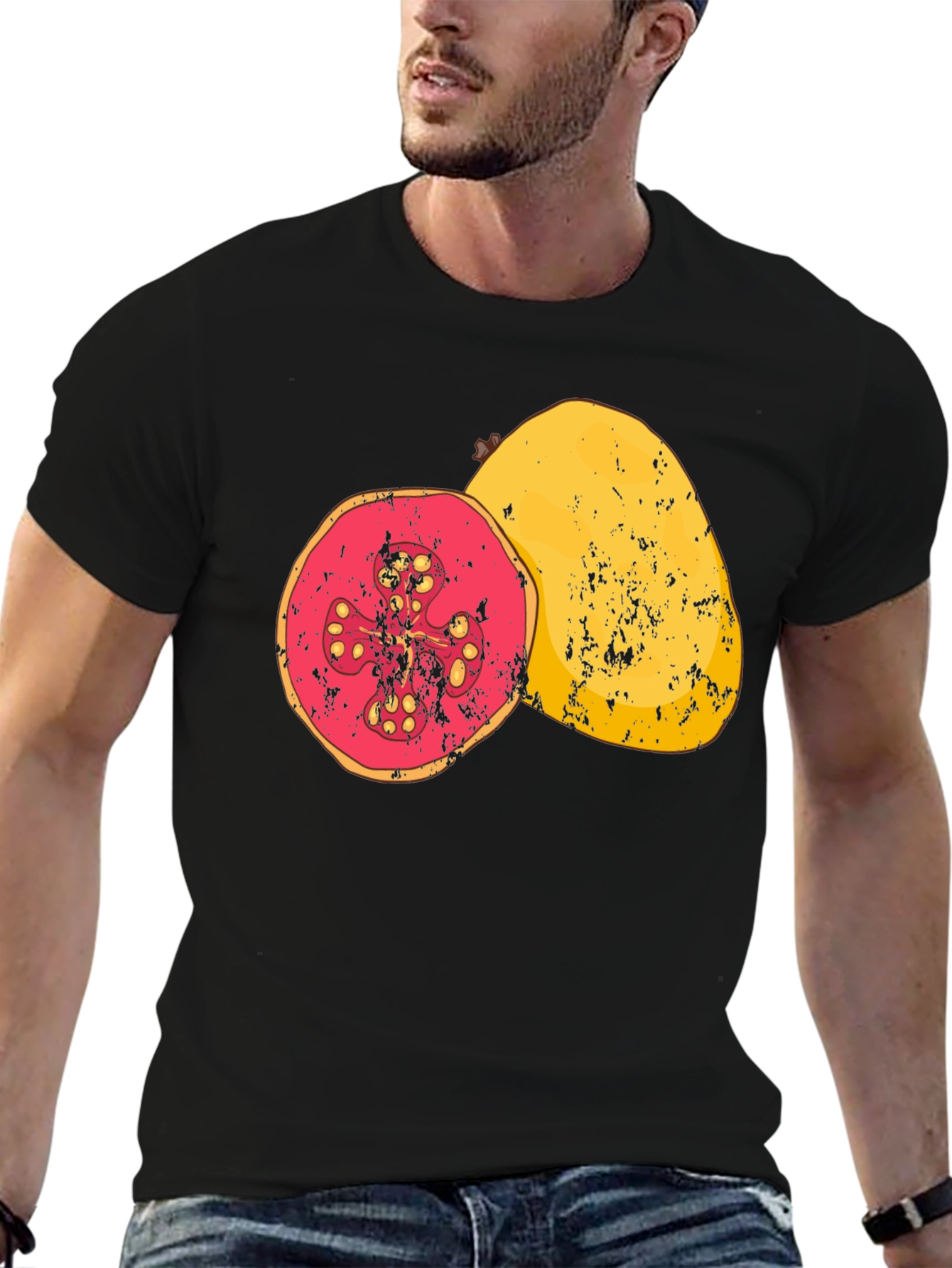 Guava Graphic Tee - Tropical Fruit Design