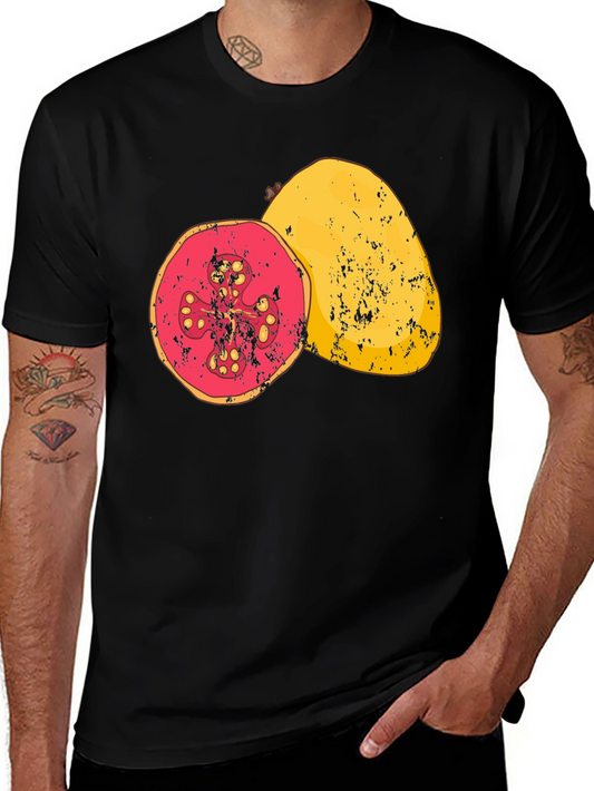 Guava Graphic Tee - Tropical Fruit Design