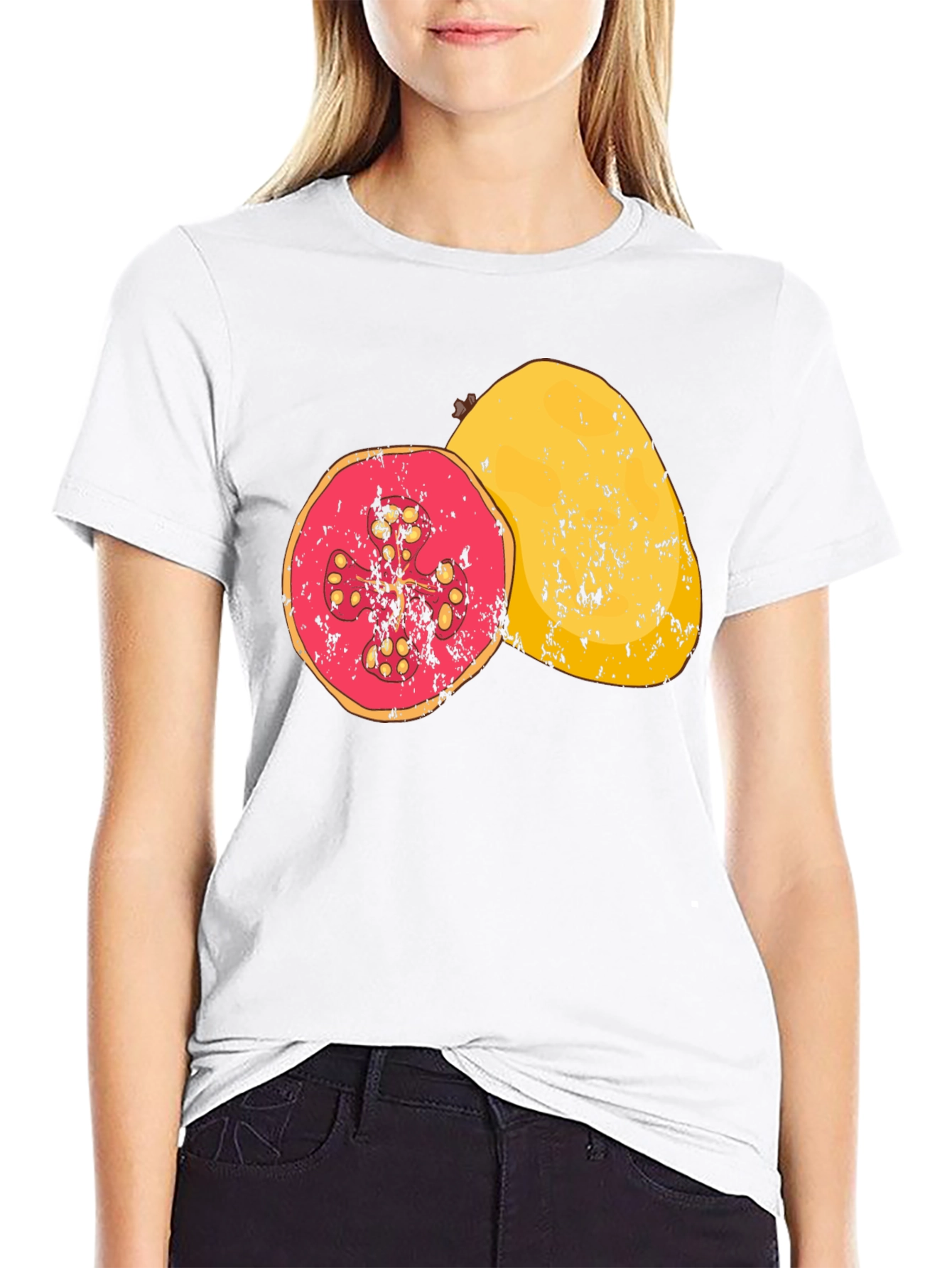 Guava Graphic Tee - Tropical Fruit Design