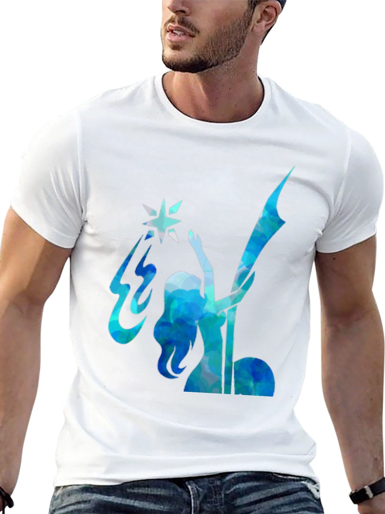 Celestial Silhouette Black T-Shirt