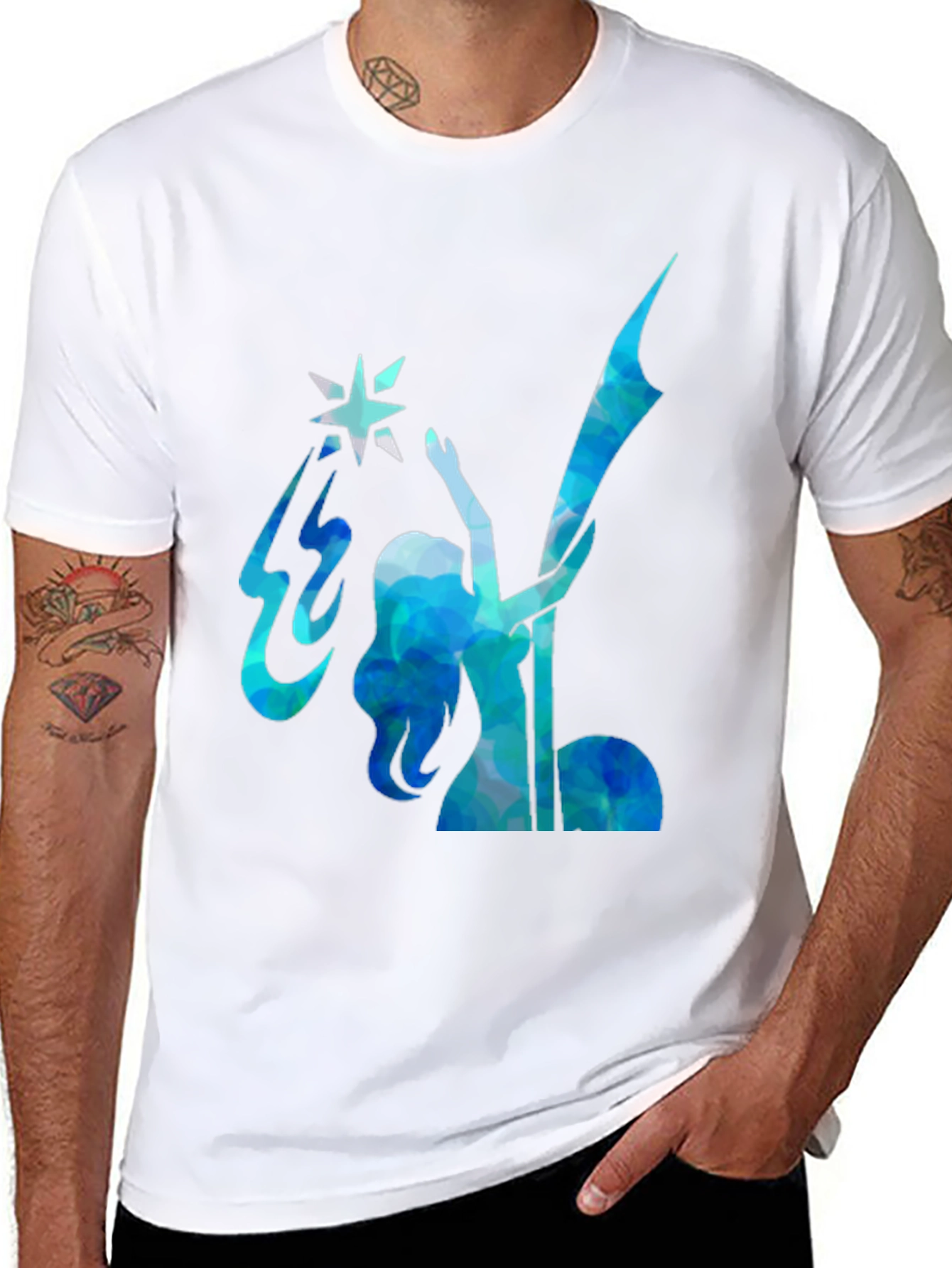 Celestial Silhouette Black T-Shirt