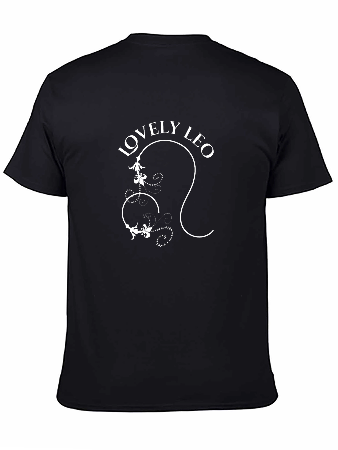 Lovely Leo Zodiac Graphic Black T-Shirt