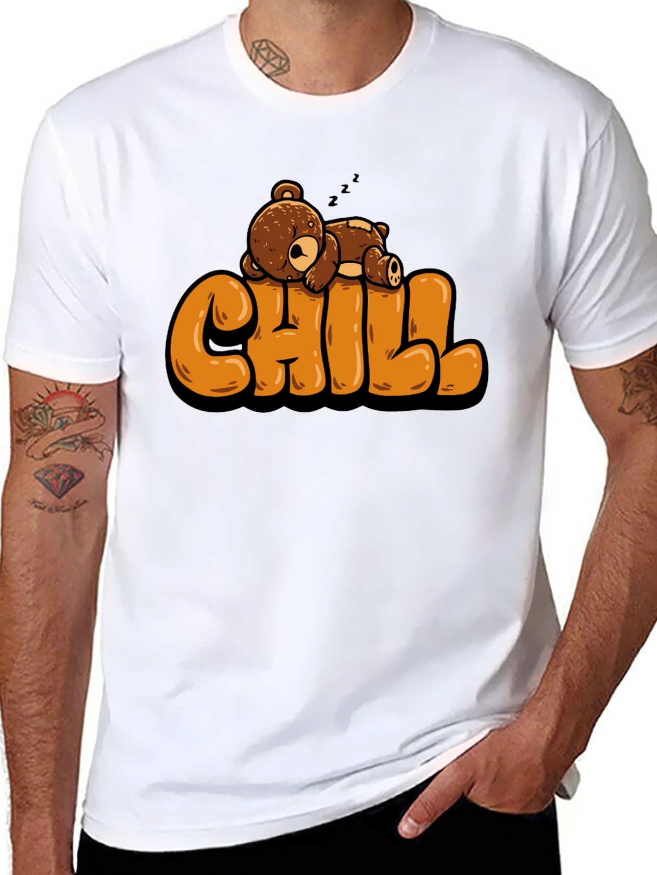Chill Bear T-Shirt - Relaxed Style