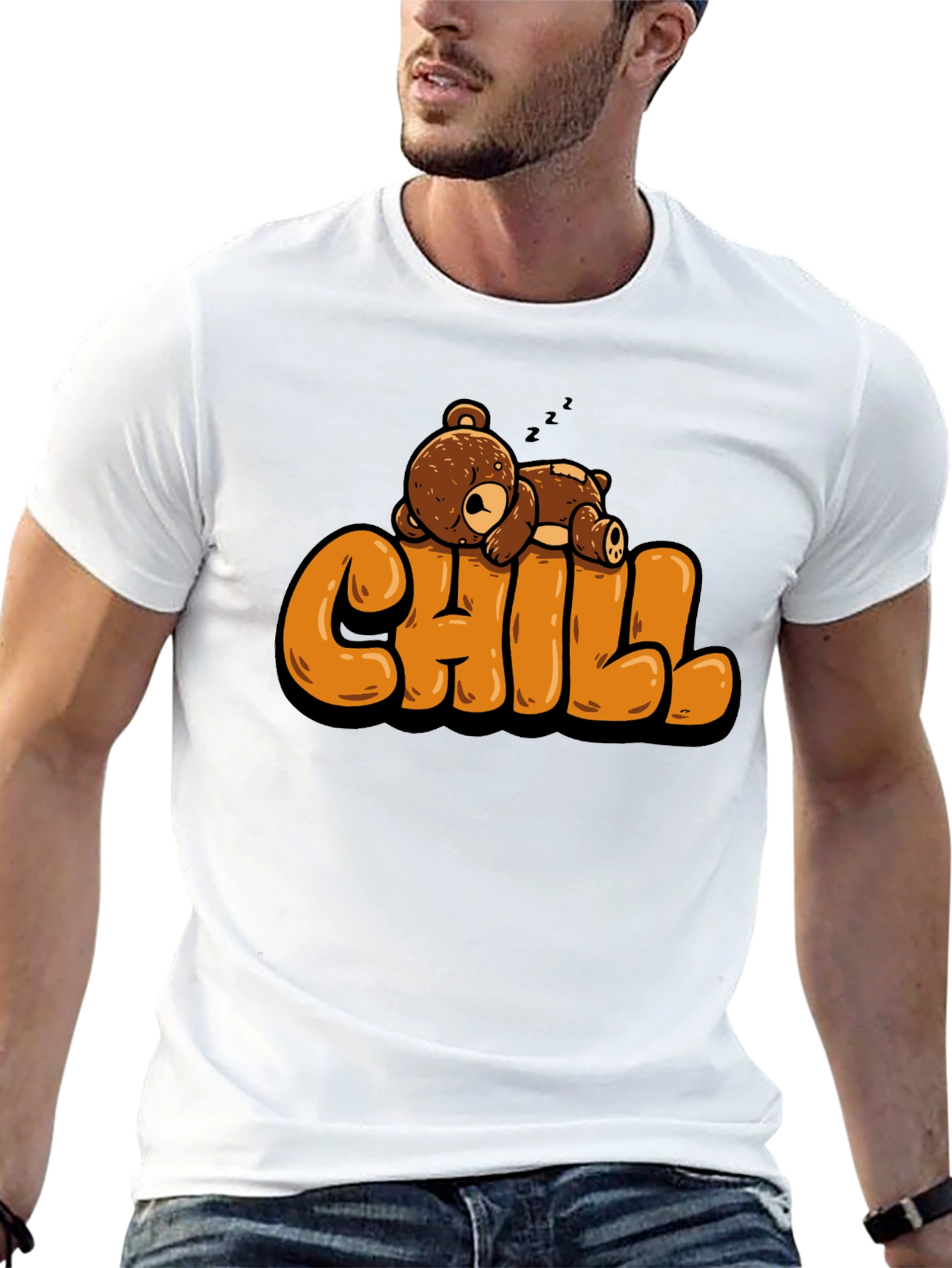 Chill Bear T-Shirt - Relaxed Style