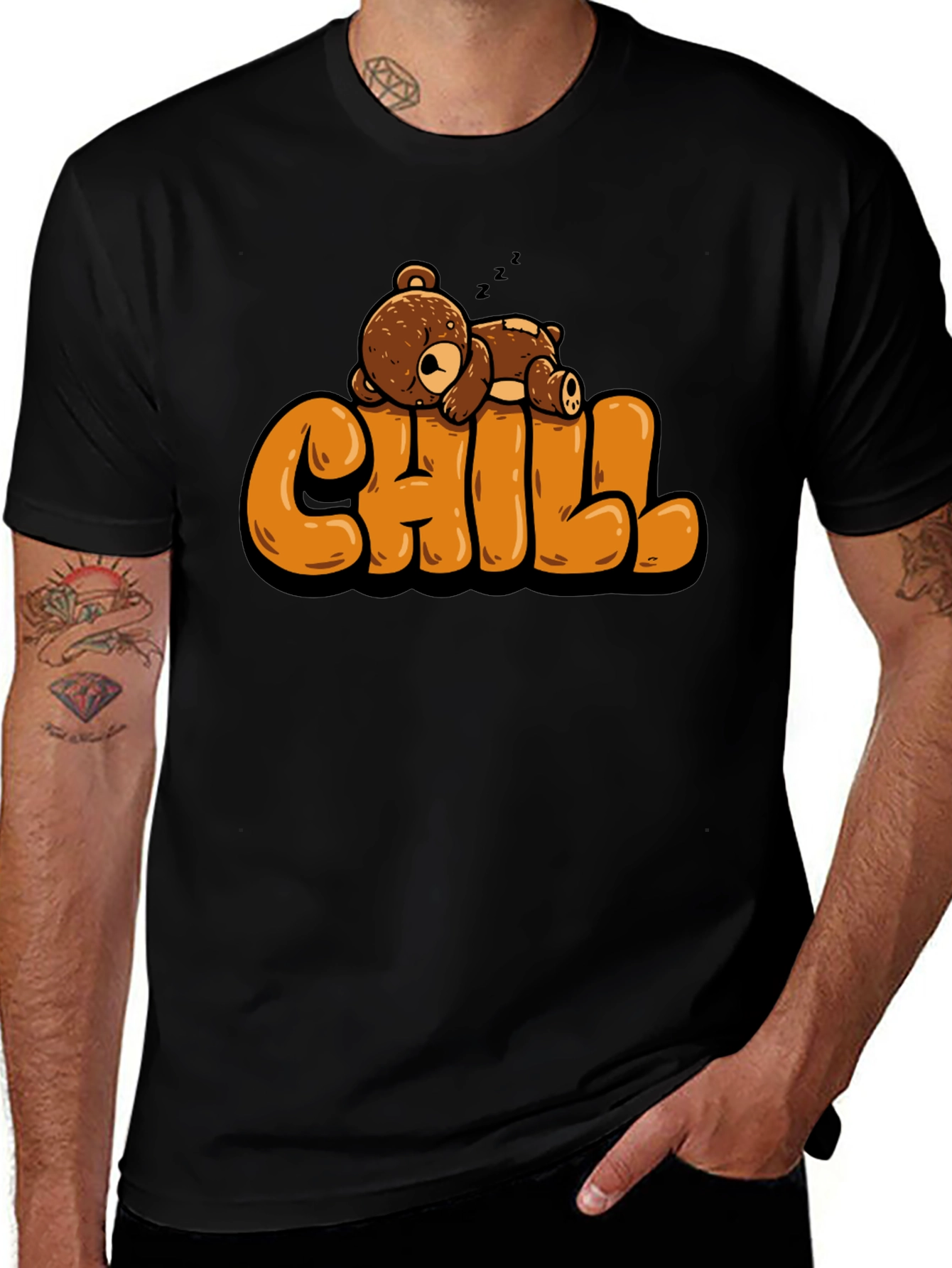 Chill Bear T-Shirt - Relaxed Style