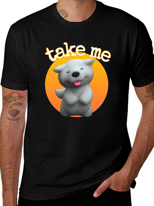 Cute Dog Graphic Tee - Take Me Design