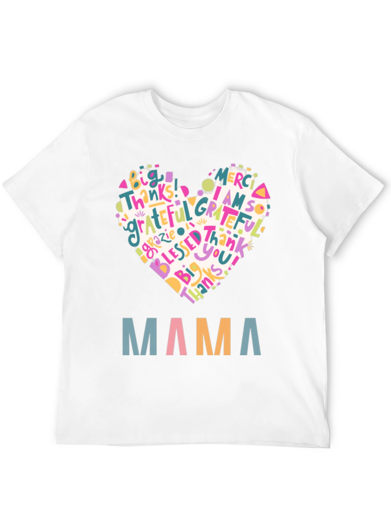 Mama Heart Graphic T-Shirt - Gratitude & Love