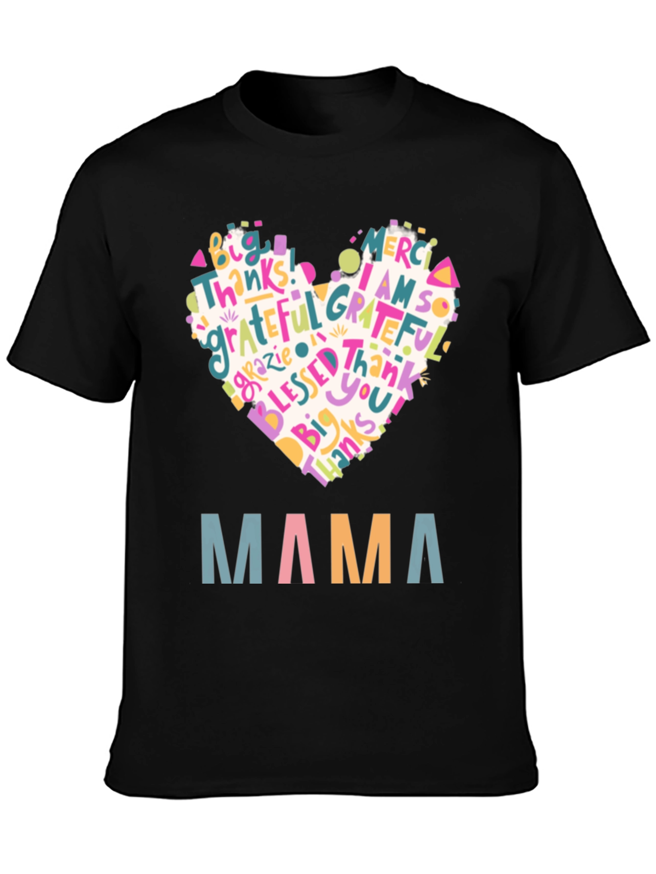Mama Heart Graphic T-Shirt - Gratitude & Love