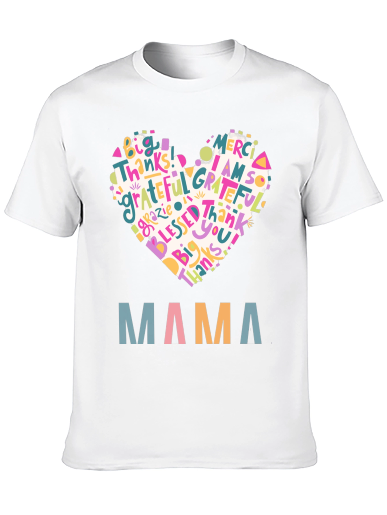 Mama Heart Graphic T-Shirt - Gratitude & Love