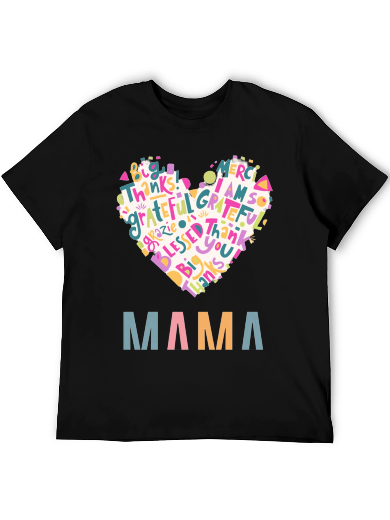 Mama Heart Graphic T-Shirt - Gratitude & Love