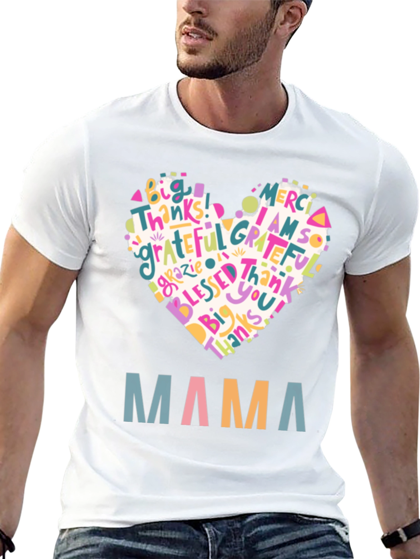 Mama Heart Graphic T-Shirt - Gratitude & Love