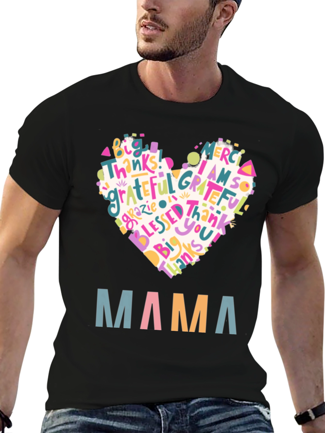 Mama Heart Graphic T-Shirt - Gratitude & Love