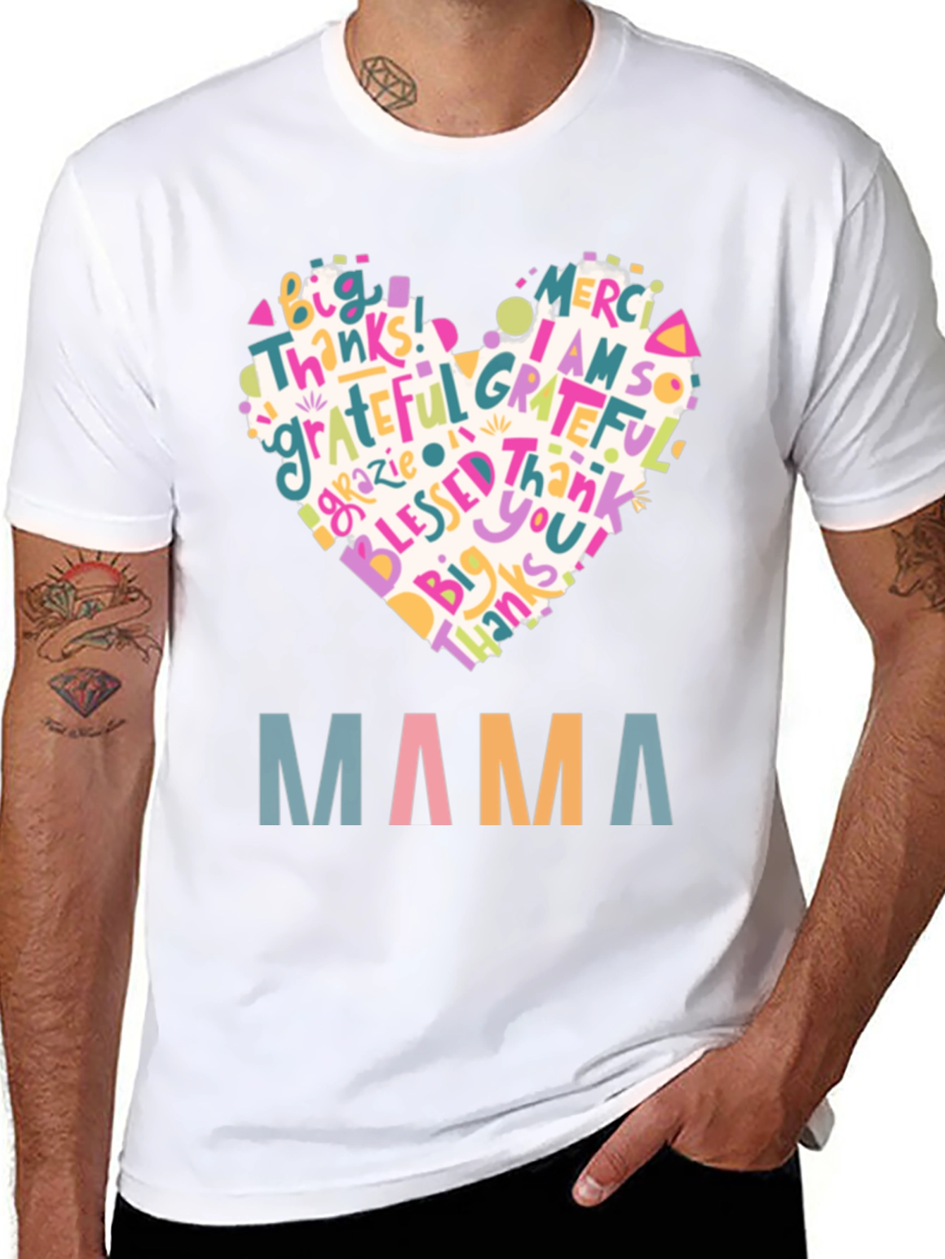 Mama Heart Graphic T-Shirt - Gratitude & Love